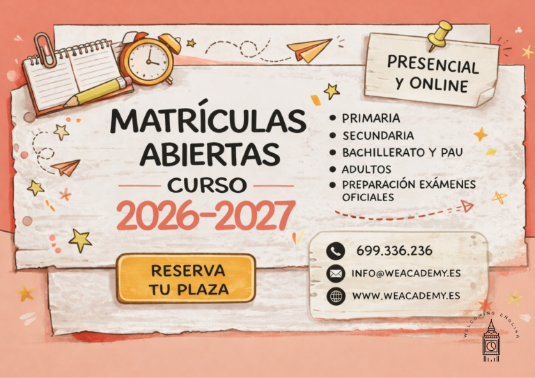 Matrículas abiertas curso 2026/2027