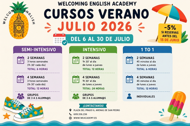 Cursos Verano – Julio 2026
