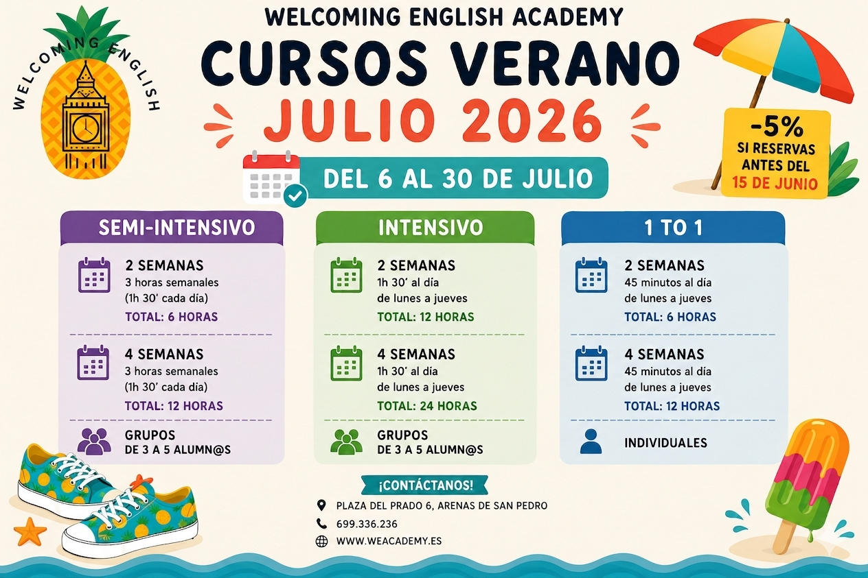 Cursos Verano – Julio 2026