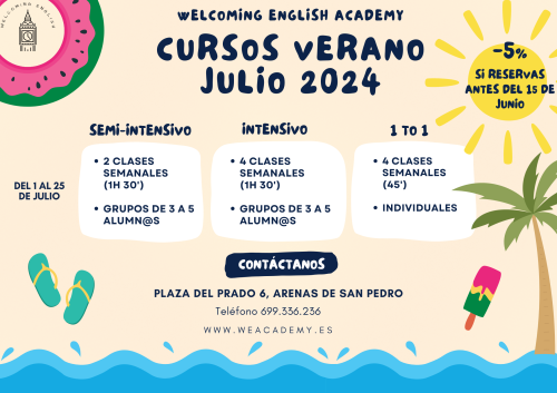 CURSOS DE VERANO – JULIO 2024 – ARENAS DE SAN PEDRO